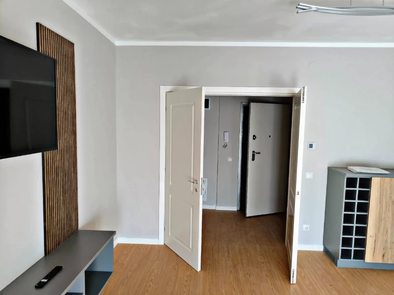 Open white double door, classic model